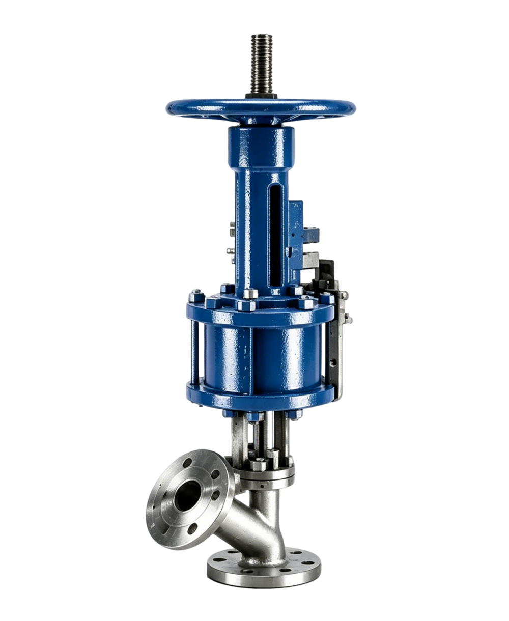 气动上展式放料阀